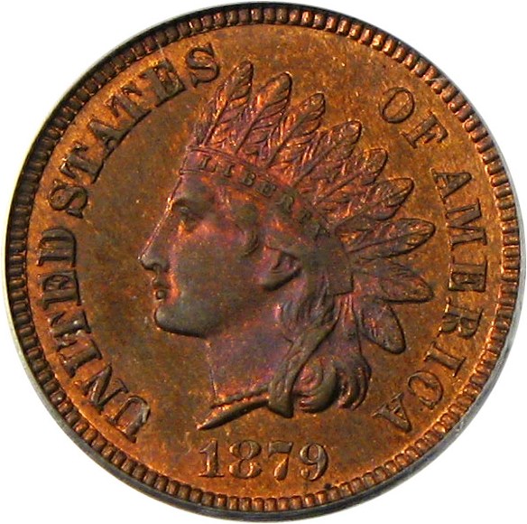 image for: 1879 1c PCGS/CAC Proof 64 RB - No Reserve!