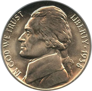 image for: 1938-D 5c PCGS MS65 FS (Jefferson)
