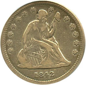 image for: 1842-O 25c PCGS VF30, Small Date Variety - Rare New Orleans Issue - No Reserve!