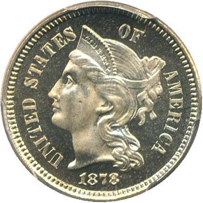image for: 1878 3cN PCGS Proof 66 CAM - Proof only issue