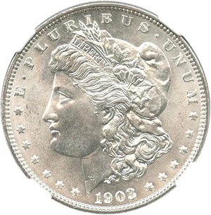 image for: 1903 $1 NGC MS67