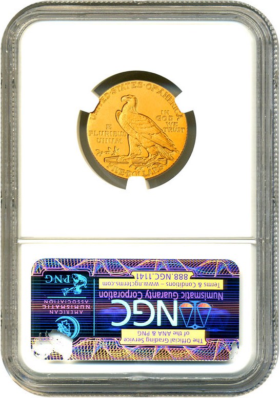 image for: 1912 $5 NGC Proof 66 - Gem Matte Proof Gold Coin Rarity