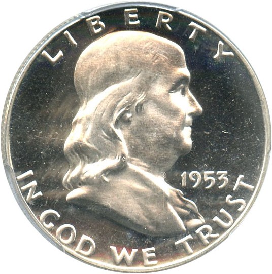image for: 1953 50c PCGS/CAC Proof 64 DCameo