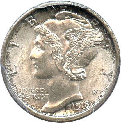 image for: 1918 10c PCGS/CAC MS65 FB