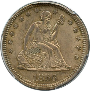 image for: 1856 25c PCGS/CAC MS64