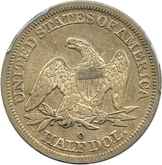 image for: 1844-O 50c PCGS AU50 (Doubled Date)