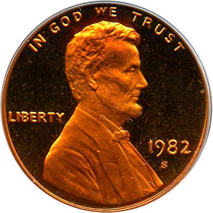 image for: 1982-S 1c PCGS Proof 68 RD DCameo