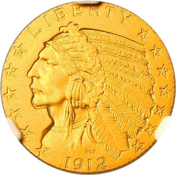 image for: 1912 $5 NGC Proof 66 - Gem Matte Proof Gold Coin Rarity