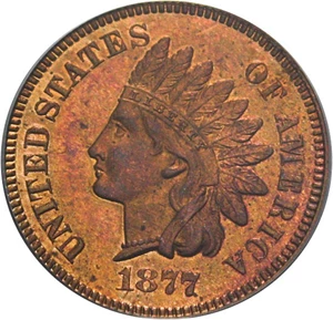 image for: 1877 1c PCGS/CAC Proof 65 RB - Key Date