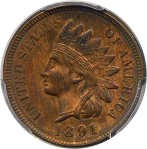 image for: 1891 1c PCGS MS64 RB