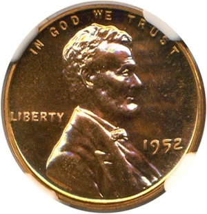 image for: 1952 1c NGC Proof 67 RD