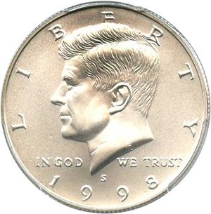 image for: 1998-S 50c PCGS SP70 (Special Mint Set)