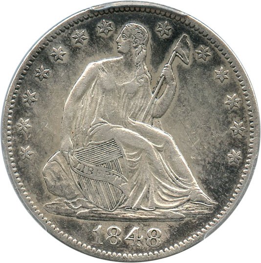 image for: 1848-O 50c PCGS Genuine (XF Details, Cleaning)