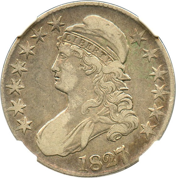 image for: 1827/6 50c NGC/CAC VF25 - Affordable Overdate