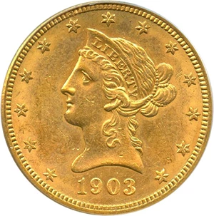 image for: 1903-O $10 PCGS MS62