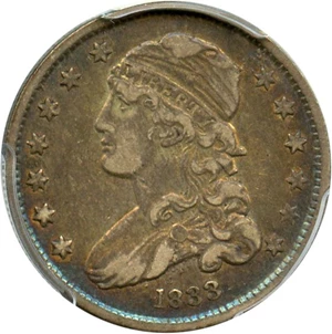 image for: 1833 25c PCGS/CAC VF35 - Rich Colorful Album Toning