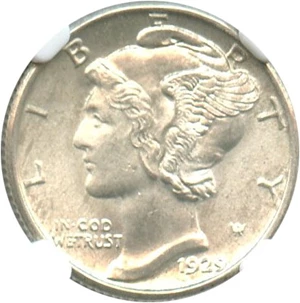 image for: 1929 10c NGC MS65