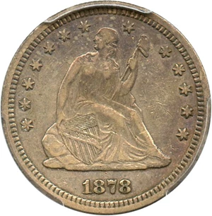 image for: 1878-S 25c PCGS/CAC XF45 - Key Date - No Reserve!