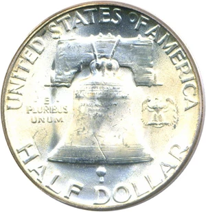 image for: 1955 50c PCGS MS64 FBL (Bugs Bunny variety, FS-401)