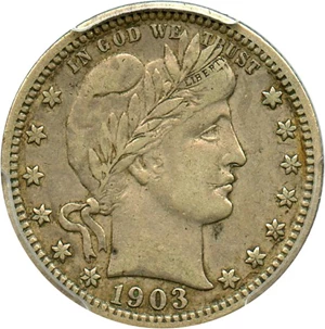 image for: 1903 25c PCGS VF35 - No Reserve!