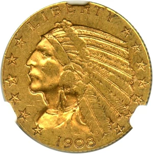 image for: 1908-S $5 NGC AU53