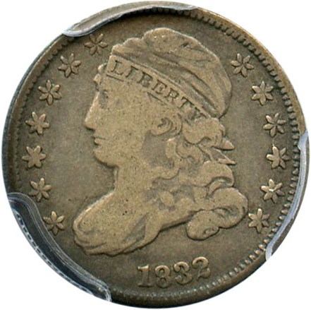 image for: 1832 10c PCGS F12