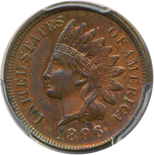 image for: 1896 1c PCGS MS63 RB