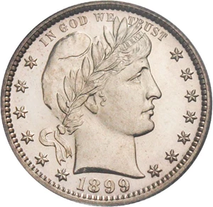 image for: 1899 25c PCGS/CAC Proof 63 - No Reserve!