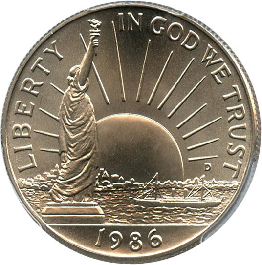 image for: 1986-D Statue of Liberty 50c PCGS MS69 - No Reserve!
