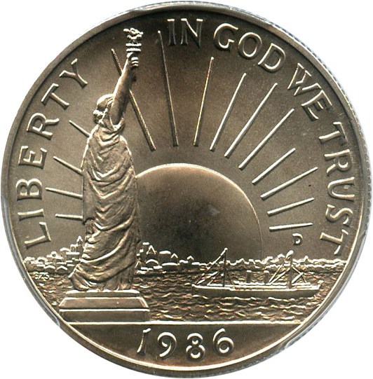 image for: 1986-D Statue of Liberty 50c PCGS MS69 - No Reserve!