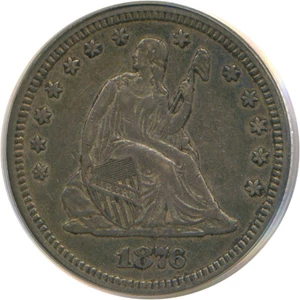 image for: 1876-CC 25c PCGS XF45