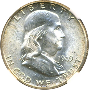 image for: 1949 50c NGC MS64