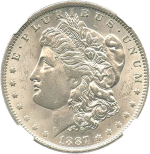 image for: 1887/6-O $1 NGC MS63 (VAM-3) Top 100 VAM