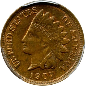 image for: 1907 1c PCGS MS63 BN - No Reserve!
