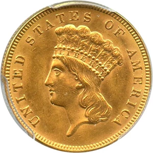 image for: 1888 $3 PCGS/CAC MS62 - Low Mintage