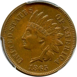 image for: 1865 1c PCGS MS64 BN (Fancy 5)