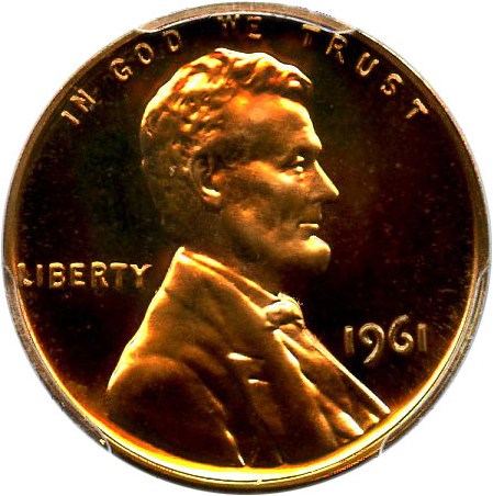 image for: 1961 1c PCGS Proof 67 RB - Colorful Toning - No Reserve!