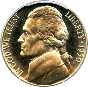 image for: 1950 5c PCGS Proof 66 Cameo