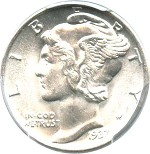 image for: 1937 10c PCGS MS65