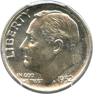 image for: 1952 10c PCGS Proof 67