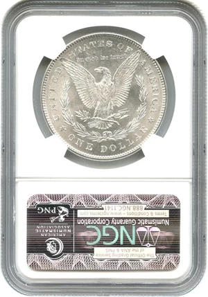 image for: 1878 7/8TF $1 NGC MS64 (Strong, VAM-41C, 7/4TF, Clash)