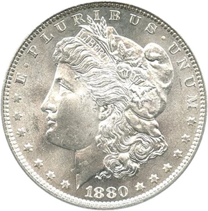 image for: 1880 $1 PCGS MS66