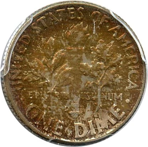image for: 1958-D 10c PCGS MS66 - Colorful Toning