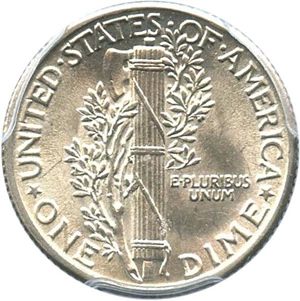 image for: 1929 10c PCGS MS62