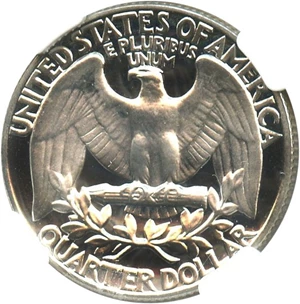 image for: 1961 25c NGC Proof 68 Cameo