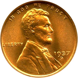 image for: 1937-D 1c NGC MS67 RD