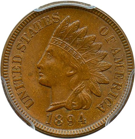 image for: 1894 1c PCGS MS64 BN