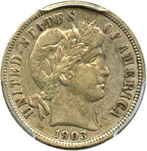 image for: 1903-O 10c PCGS XF45