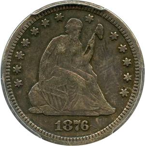 image for: 1876-CC 25c PCGS VF25 - Affordable Carson City Mint Issue
