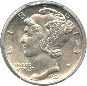 image for: 1924-S 10c PCGS MS63 FB